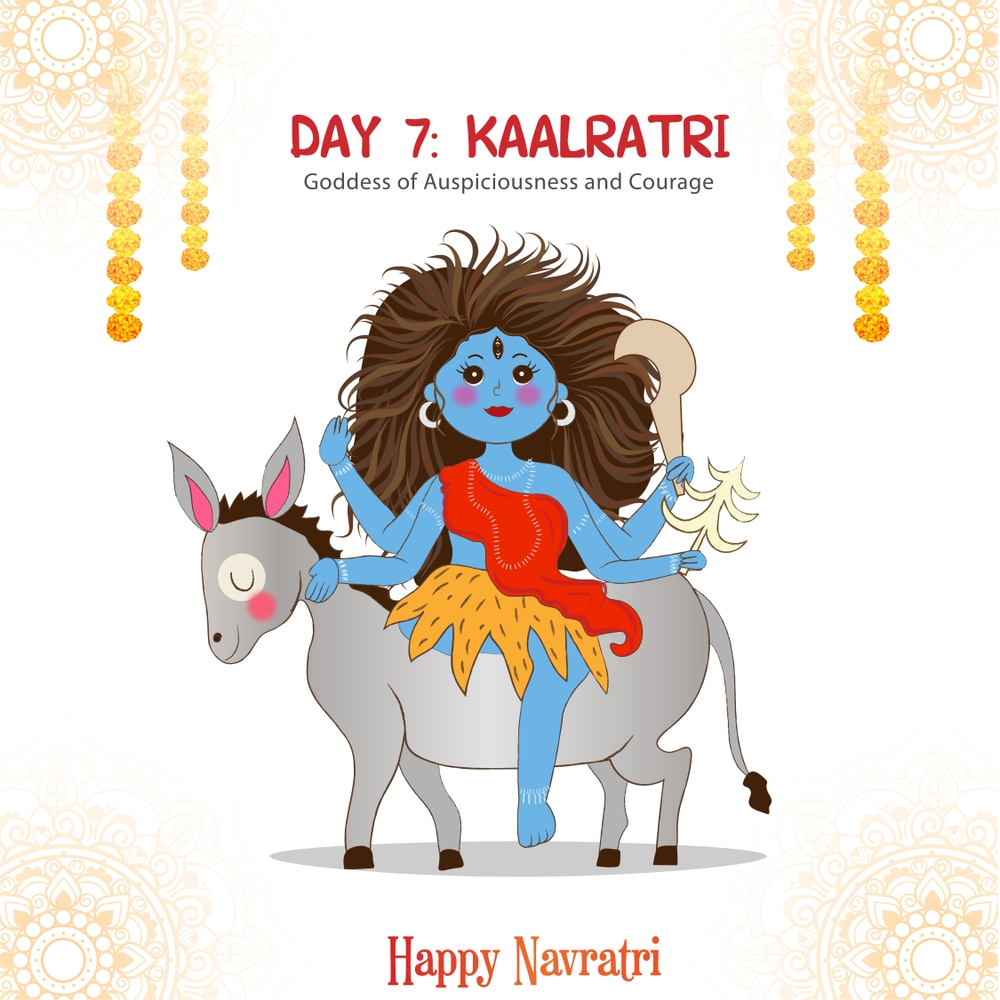 Goddess Kalaratri on Day-7